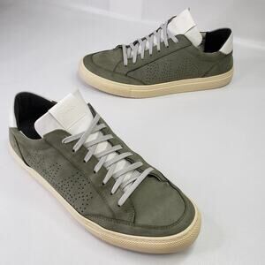 P448 Jack Suede Leather Shoes Sneaker Lace-Up Green Italy Mens 45 US 12